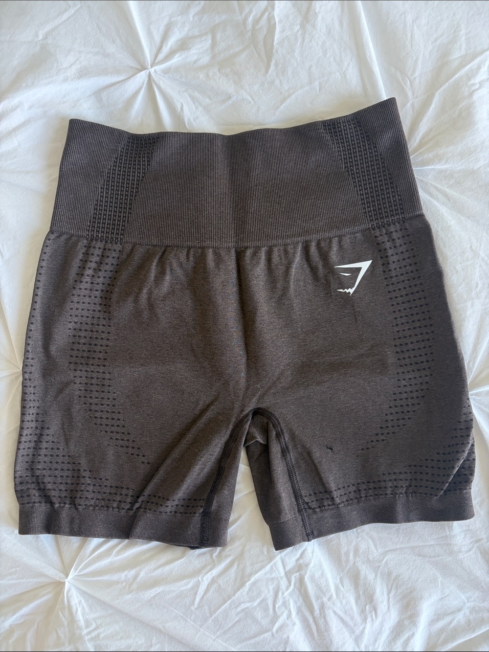 Gymshark Seamless High-Waist Bike Shorts — Charcoal Gray